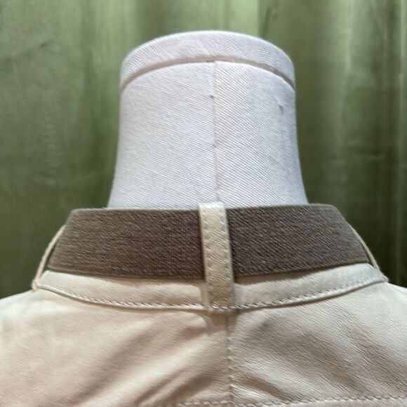 Brunello Cucinelli Cream 100% leather Bomber Jacket , M - Picture 9 of 14